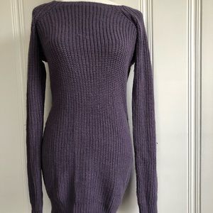 Purple sweater dress/tunic